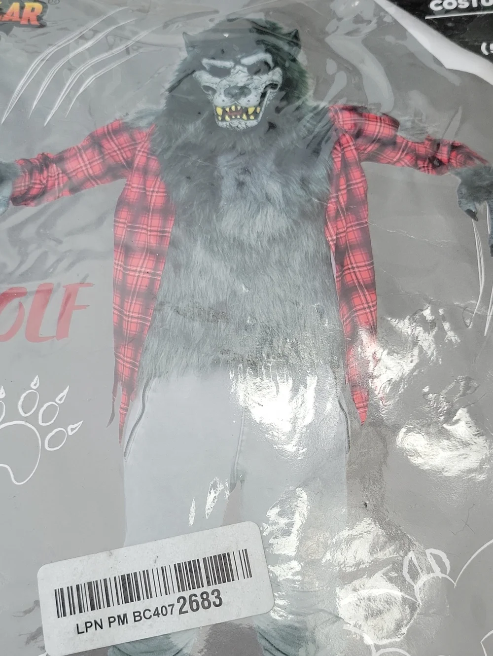 Spooktacular Creations Werewolf Costume Child Size Small--5-7 Years NIP